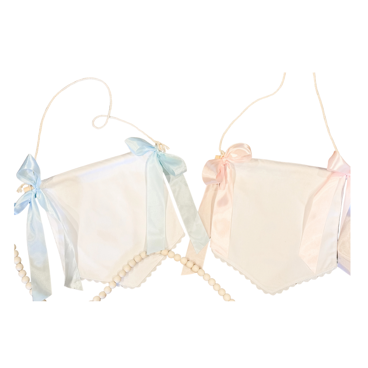 Cotton Canvas Baby Banner-Pink