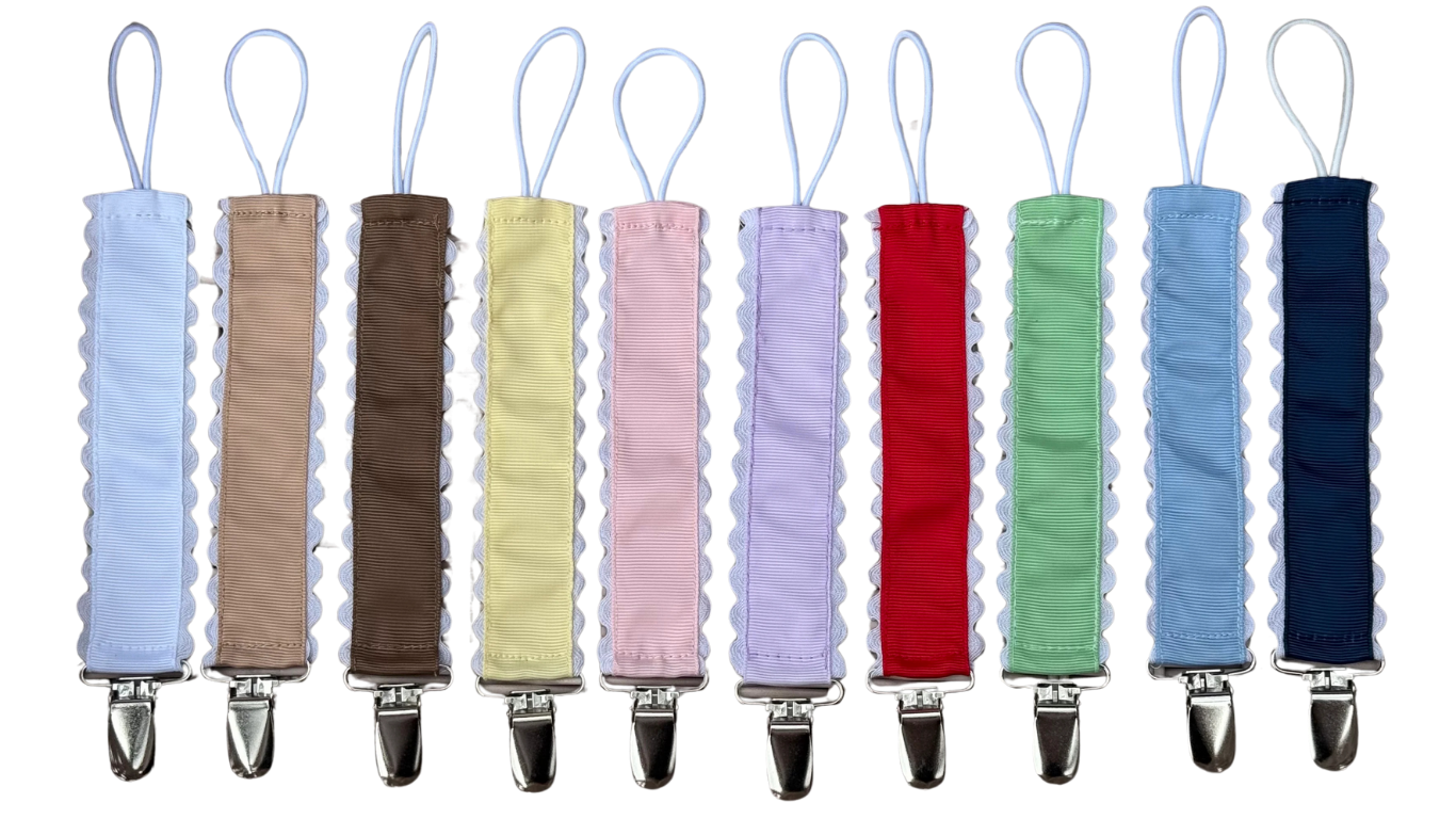 Embroidered Paci Clip